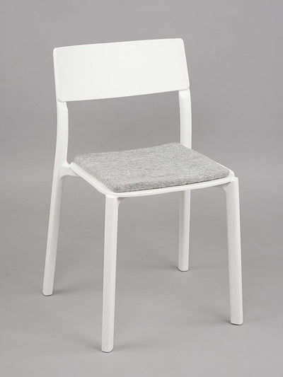 myfelt Flache Filz Sitzauflage, Filz Stuhlauflage - Carl - quadratisch, 36x36 cm, Beige Grau Meliert