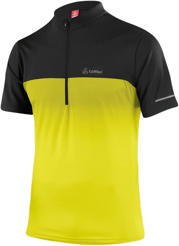 Loeffler HR. Bike Shirt Flow HZ rot, Schwarz/Gelb