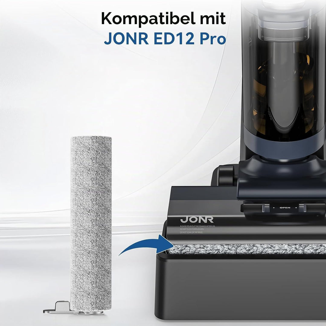 JONR ED12 Pro Ersatzbürste für Bodenrollen, kompatibel mit JONR ED12 PRO schnurlosem Nass- und Trock