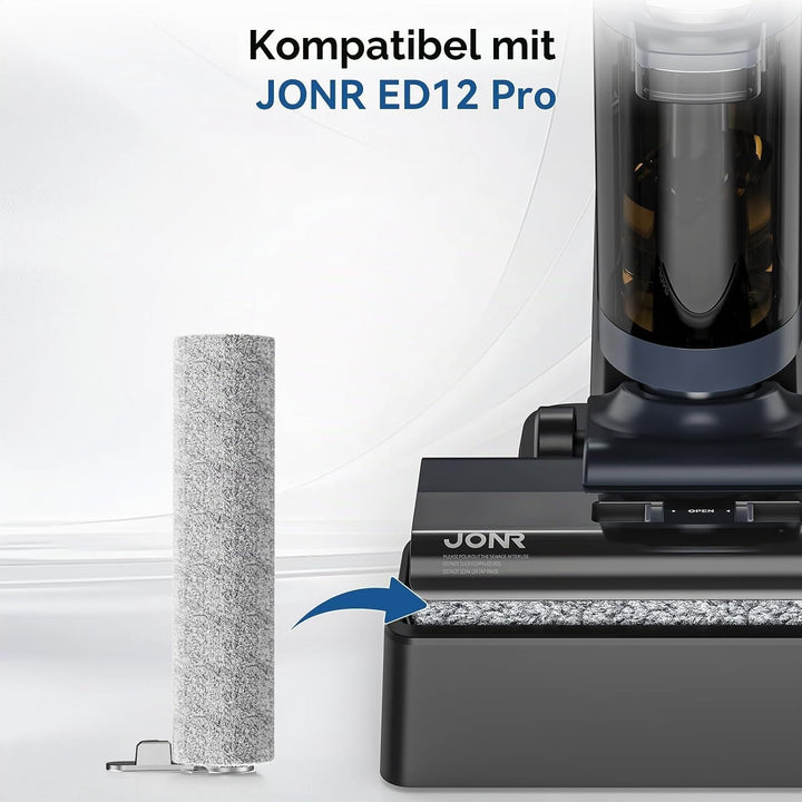 JONR ED12 Pro Ersatzbürste für Bodenrollen, kompatibel mit JONR ED12 PRO schnurlosem Nass- und Trock