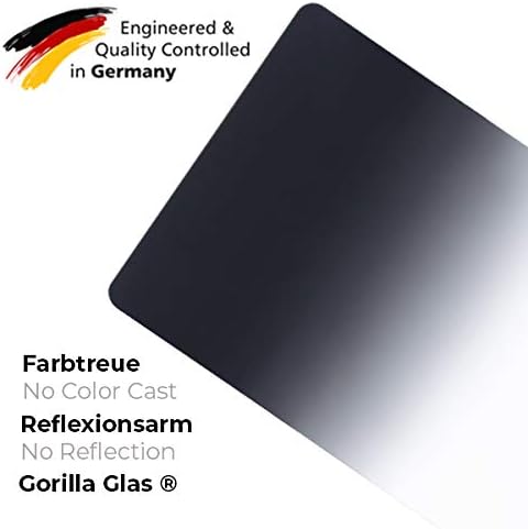 Rollei F:X Pro Verlaufsfilter Medium GND 8 I 100mm Rechteckfilter aus Gorilla-Glas mit Luminance Coa
