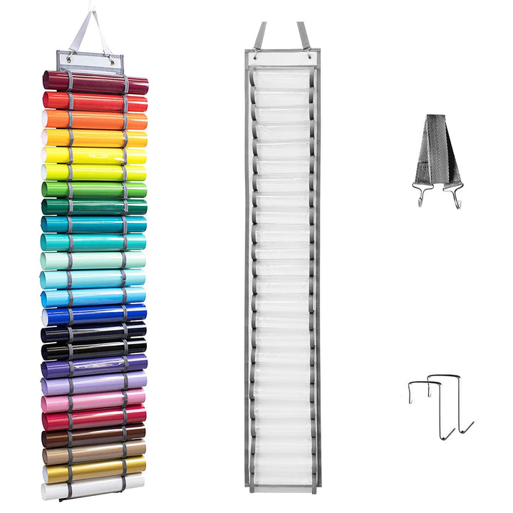 Vinyl Aufbewahrungshalter, Vinyl Rollenhalter, Geschenkpapier Aufbewahrung, Mit 24 Fächern Halter Wa