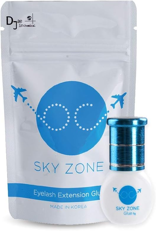 Wimpernkleber für Wimpernverlängerung - SKY ZONE - Ultra stark - Eyelash Glue - Schwarz 5g