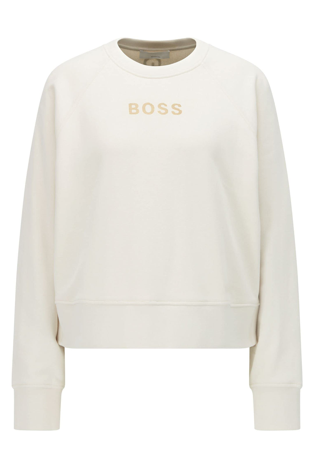 BOSS Damen C_elia_Gold Sweatshirt L Open White118, L Open White118