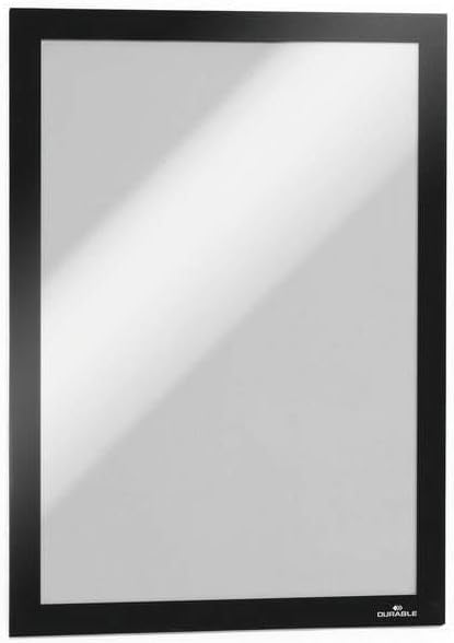 Durable Info-Rahmen Duraframe (A4, selbstklebend mit Magnetverschluss) 10 Stück, schwarz, 488201 A4