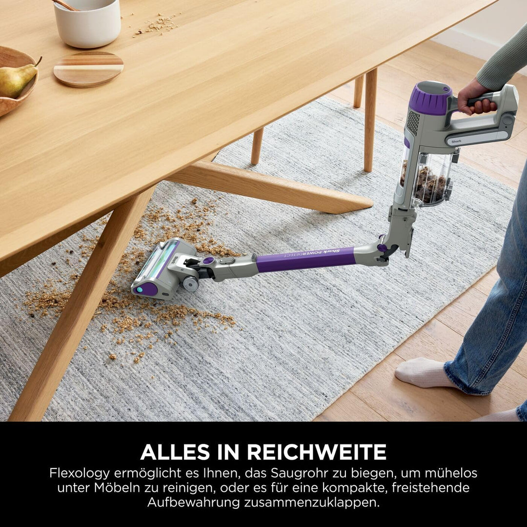 Shark PowerDetect Akku-Staubsauger, bis 70 Min., kabellos, für Tierhaare, Allergiker, Teppich und Ha