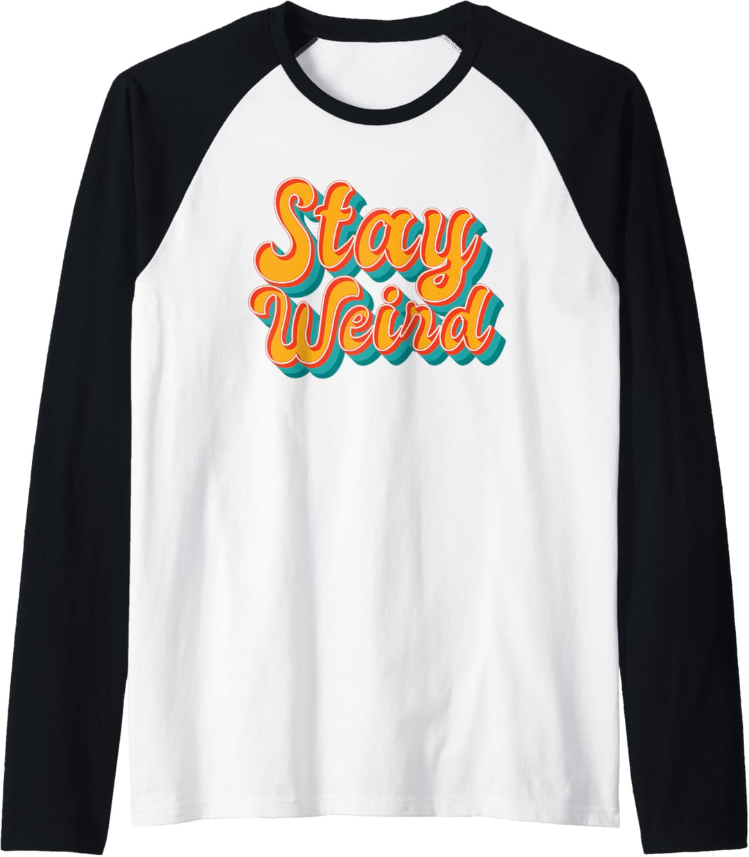 Witzig Humor Düster Gothic - Emo Stay Weird Raglan