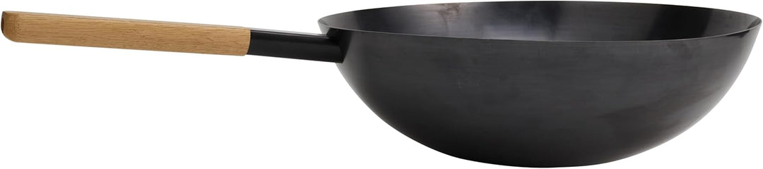 Morsø Vulcano Wok Pan – Wokpfanne mit rundem Boden, aus beschichtetem Karbonstahl, Zubehör für Vulca