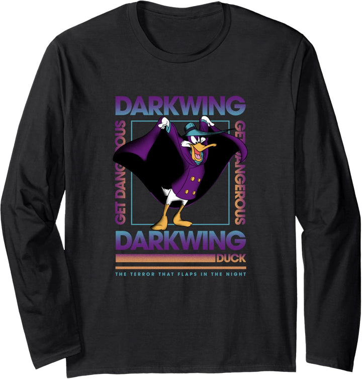 Disney Darkwing Duck Get Dangerous Square Langarmshirt
