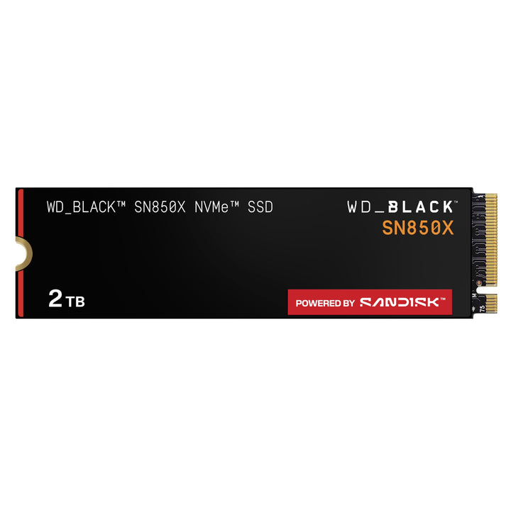 WD_BLACK SN850X NVMe SSD 2 TB interne SSD (Gaming Speicher, PCIe Gen4-Technologie, Lesen 7.300 MB/s,