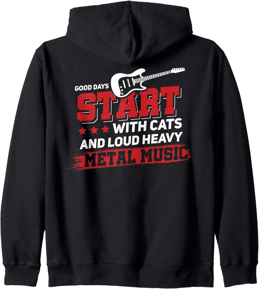 Heavy Metal Und Goth Metaller Cats Kapuzenjacke
