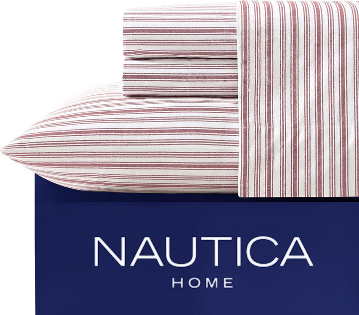 Nautica - Perkal-Kollektion – Bettwäsche-Set – 100% Baumwolle, knackig und kühl, leichte und feuchti