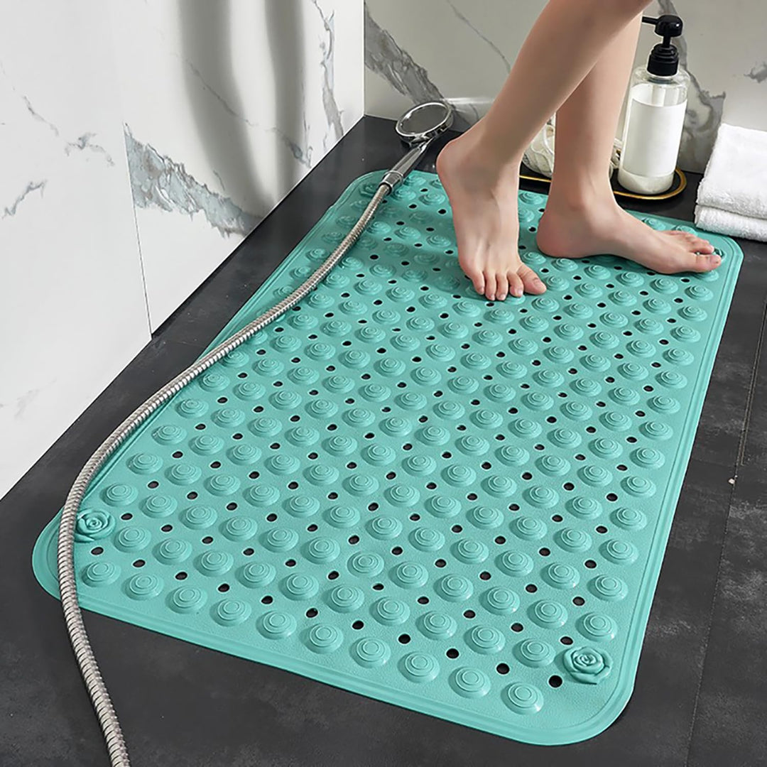 Duschmatte rutschfest 50x80cm,Antirutschmatte Dusche mit Saugnäpfen,Duscheinlage rutschfest mit Abla