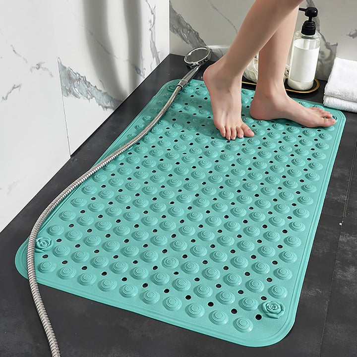 Duschmatte rutschfest 50x80cm,Antirutschmatte Dusche mit Saugnäpfen,Duscheinlage rutschfest mit Abla