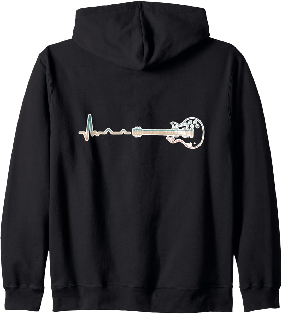 Herzschlag Gitarre Gitarristen Kapuzenjacke