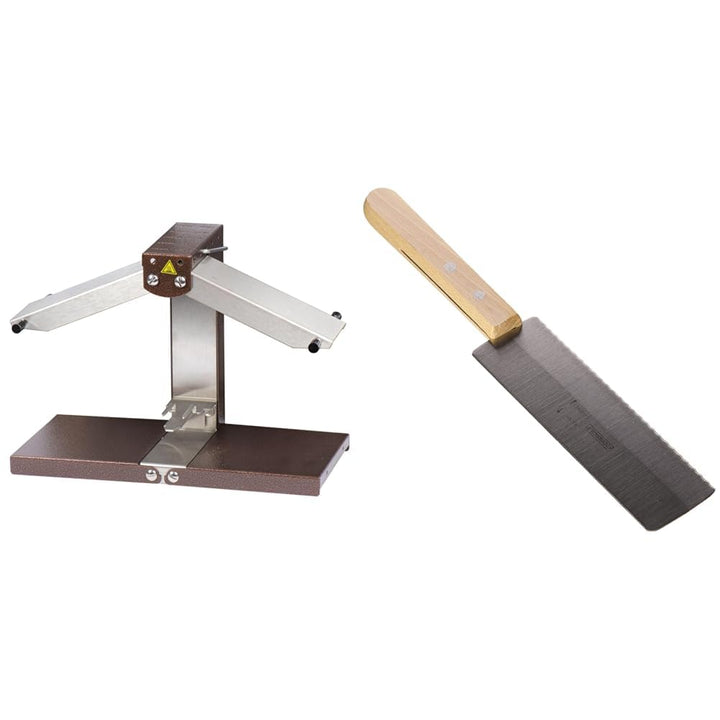 Bron Coucke 202.070 Breziliere, Edelstahl, Original & Casselin CCR Raclette-Messer, Silber (Holz) Bu