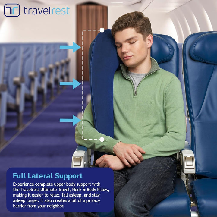 Travelrest® - Ultimatives Reisekissen - Ergonomisch - Zum Schlafen Hineinlehnen - Schneller EIN- und