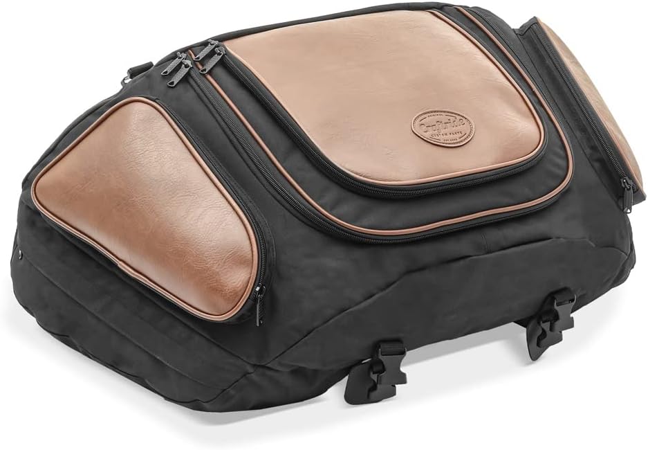 Craftride - Motorrad Hecktasche Vintage Gepäck-Tasche kompatibel für sozius hinten