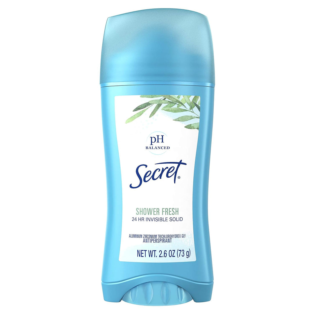 6x Secret Invisible Solid Antiperspirant Deodorant- SHOWER FRESH - aus USA