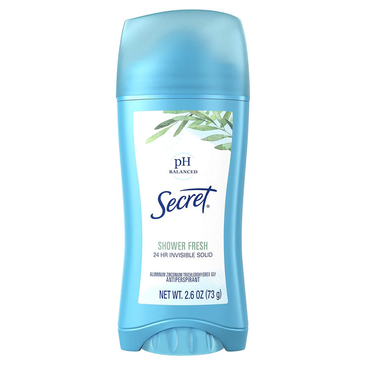 6x Secret Invisible Solid Antiperspirant Deodorant- SHOWER FRESH - aus USA