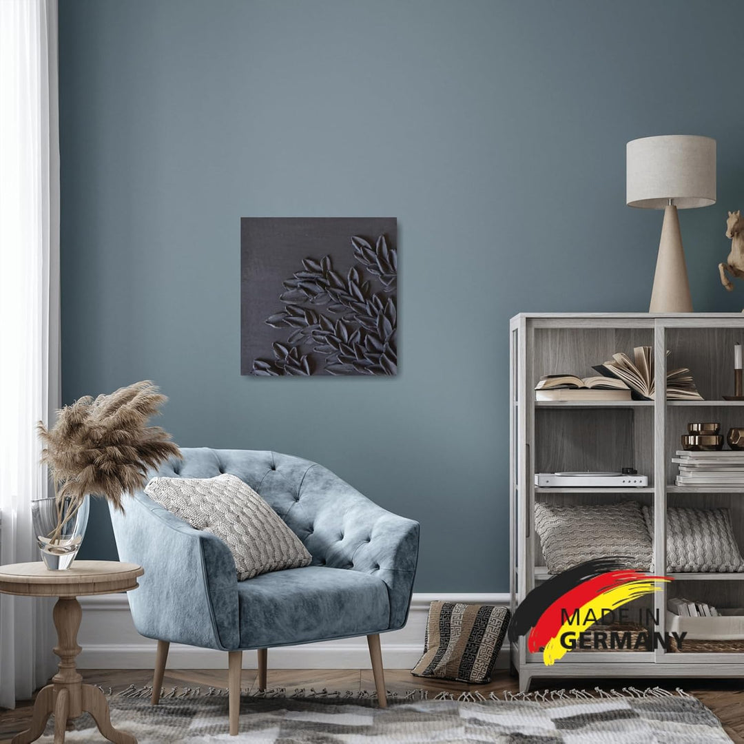 LM-Kreativ LM Struktur Paste fein 1,7 KG - Schiefer Schwarz - Strukturpaste für Leinwand - Perfekt f