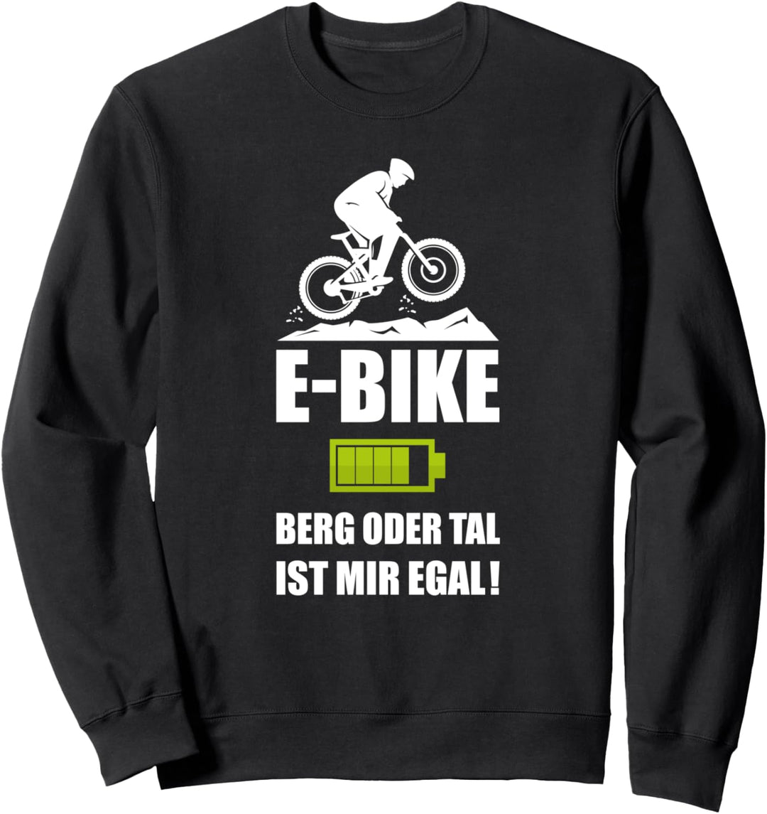 Ebike E-Bike Fahren Geschenkidee Rentner Mann Frau Fahrrad Sweatshirt
