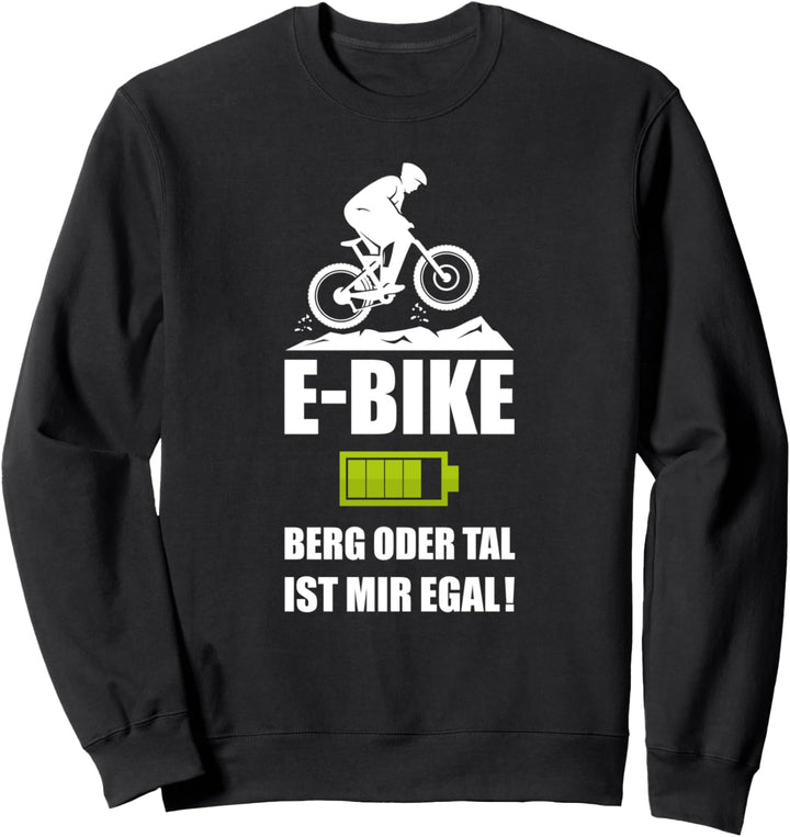 Ebike E-Bike Fahren Geschenkidee Rentner Mann Frau Fahrrad Sweatshirt
