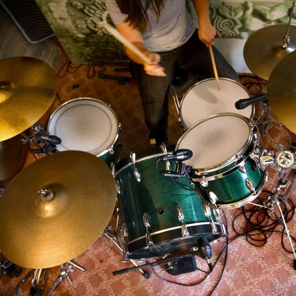 Shure PGA56 Dynamisches Snare/Tom-Mikrofon mit schwenkbarer Halterung und Nierencharakteristik, inkl