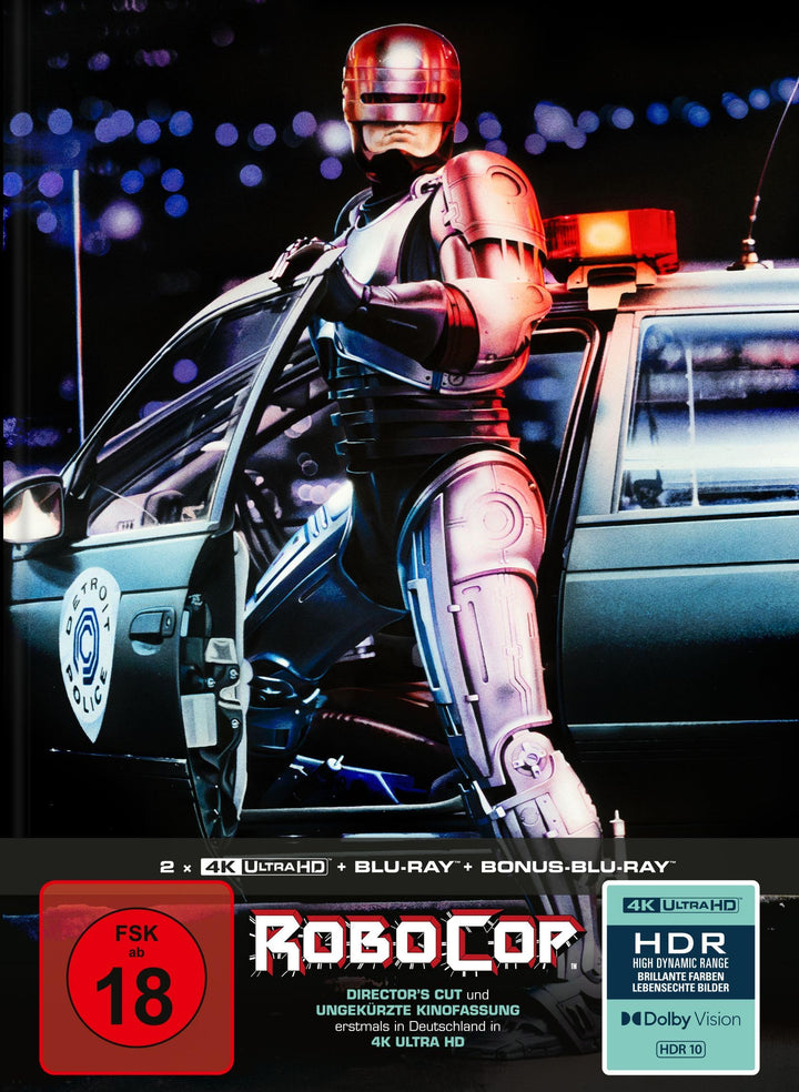RoboCop - 4-Disc Limited Collector's Edition im Mediabook (Director's Cut) (2 x UHD-Blu-ray + Blu-ra