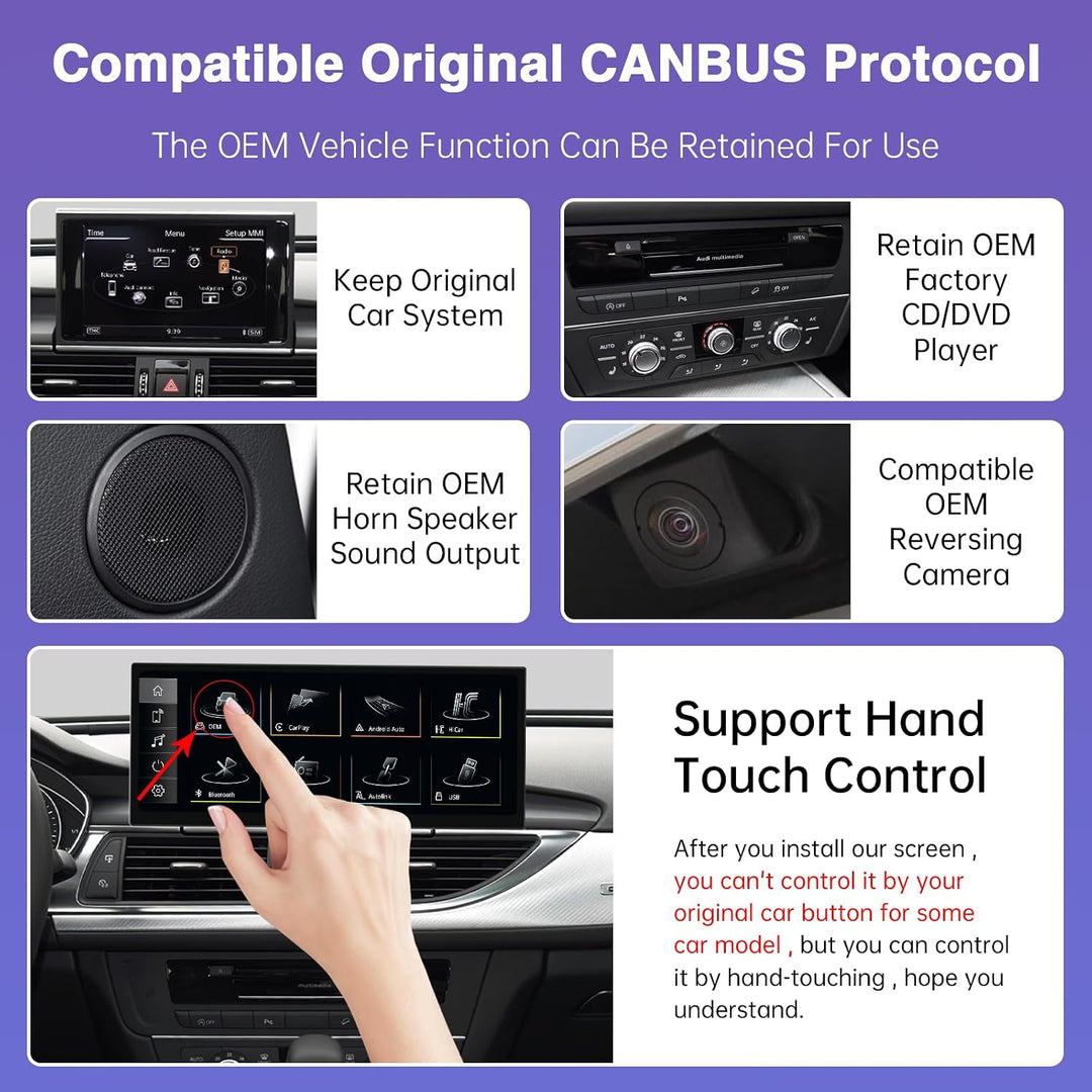 Road Top 12,3 Zoll Autoradio CarPlay für Audi A6/A7 mit MIB2 (2016-2018) | Linux HD Touchscreen, Wir