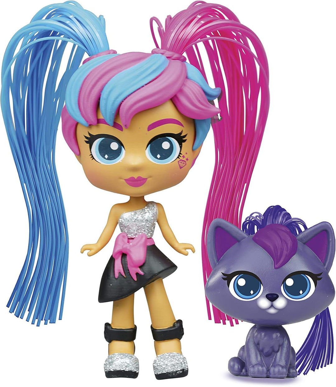 CURLI GIRLS 82098 ROSLI &amp; KODA by Silverlit, Frisierpuppen, Puppen mit magischen Haaren, inklusive A