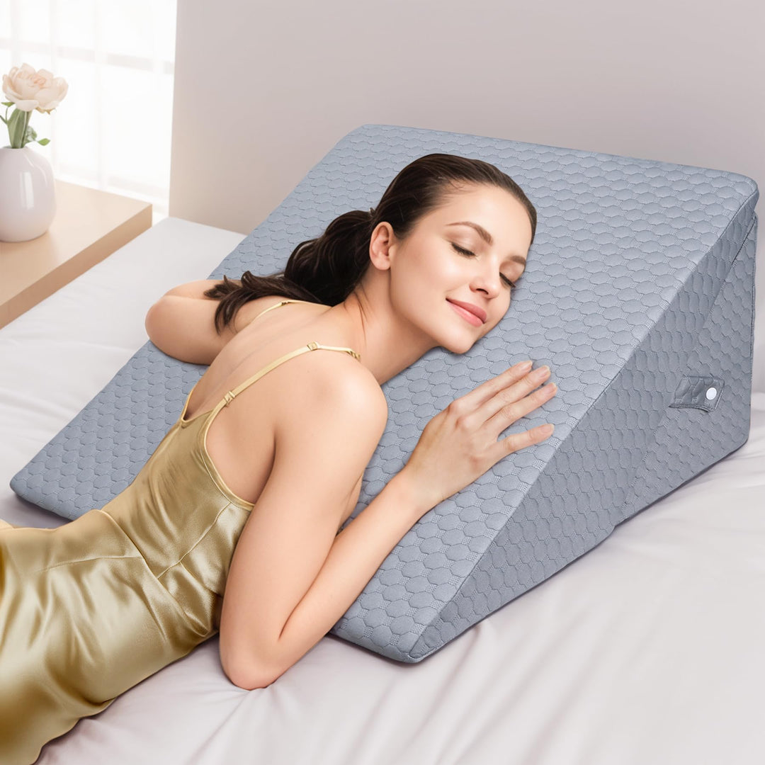 INFANZIA Verstellbares Keilkissen, Hochdichteschaum Lesekissen für Bett und Sofa, Ergonomisches Kopf