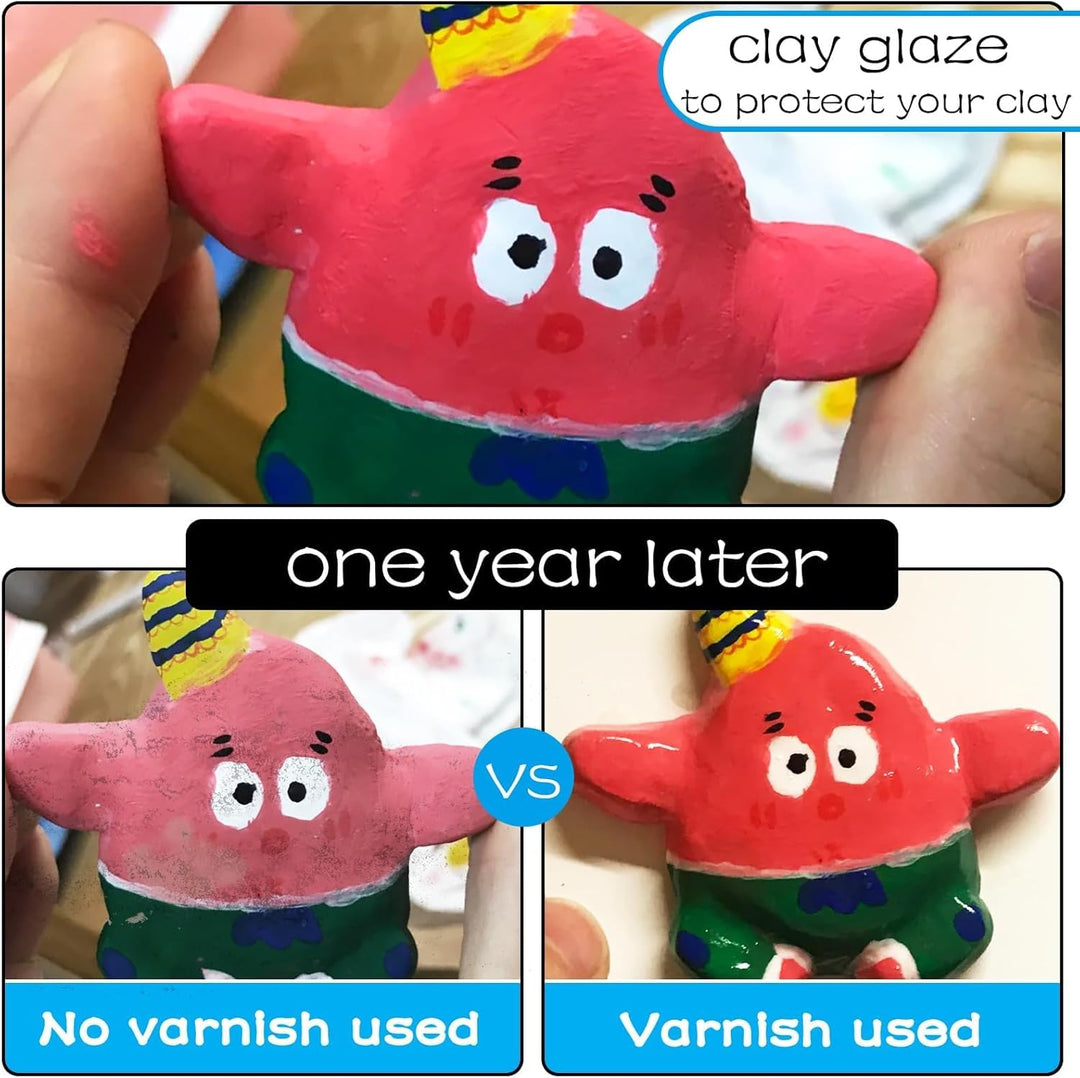 50 ml Air Dry Clay Glaze，glasuren für ton lufttrocknend,ton glasur ohne brennen， Tontöpfe zur Verhin