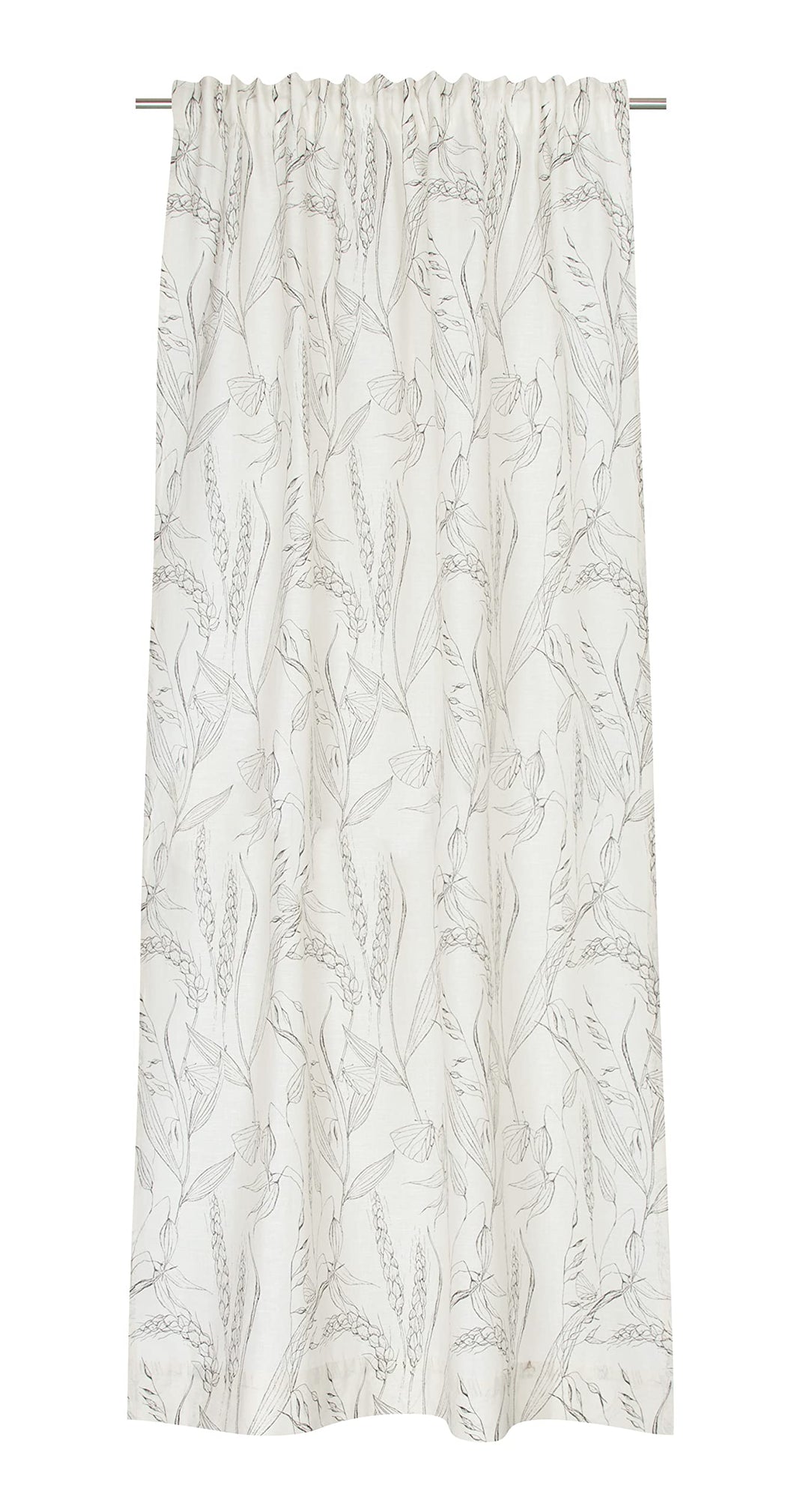 Gardine Grainfield 130x250 - Vorhang Blickdicht Natur Baumwollmix - Vorhänge Wohnzimmer - Dekoschal