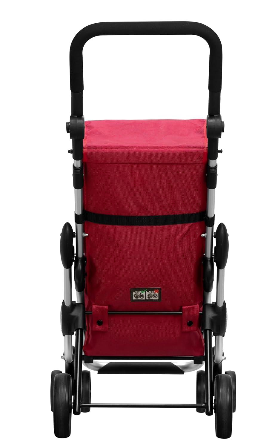 Playmarket Unisex-Adult Go Up Basic Einkaufswagen, Rot (Charme), 110 Centimeters 110 centimeters Rot