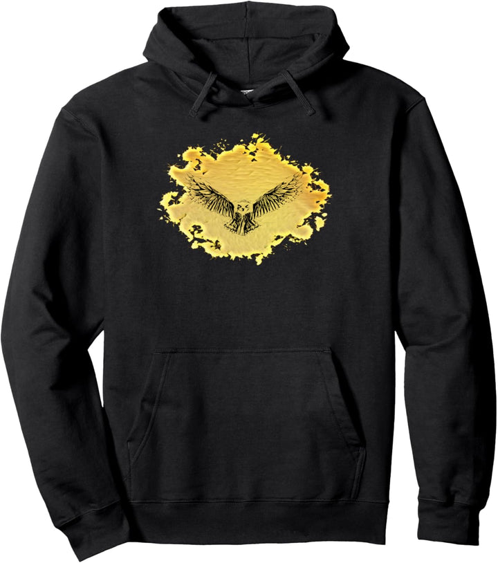 Eule Motiv Raubvogel Pullover Hoodie