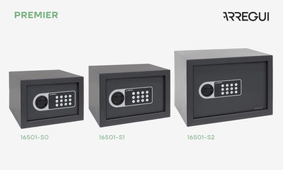 ARREGUI Premier 16501-S2 Möbeltresor | Möbelsafe aus Stahl mit Elektronikschloss, Haussafe mit progr