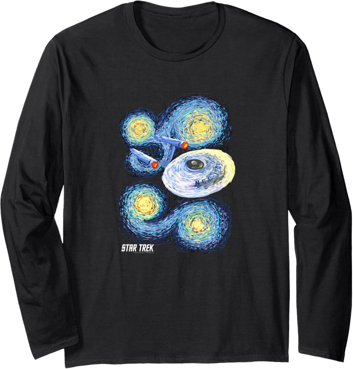 Star Trek Original Series Starry Night Paint Langarmshirt