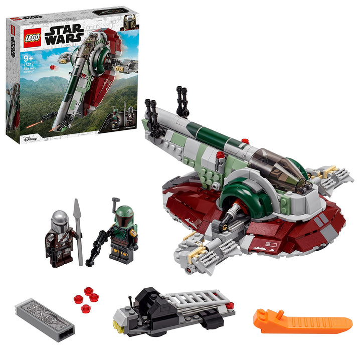 LEGO 75312 Star Wars Boba Fetts Starship, Weltraum-Spielzeug für Kinder ab 9 Jahren, Raumschiff-Mode
