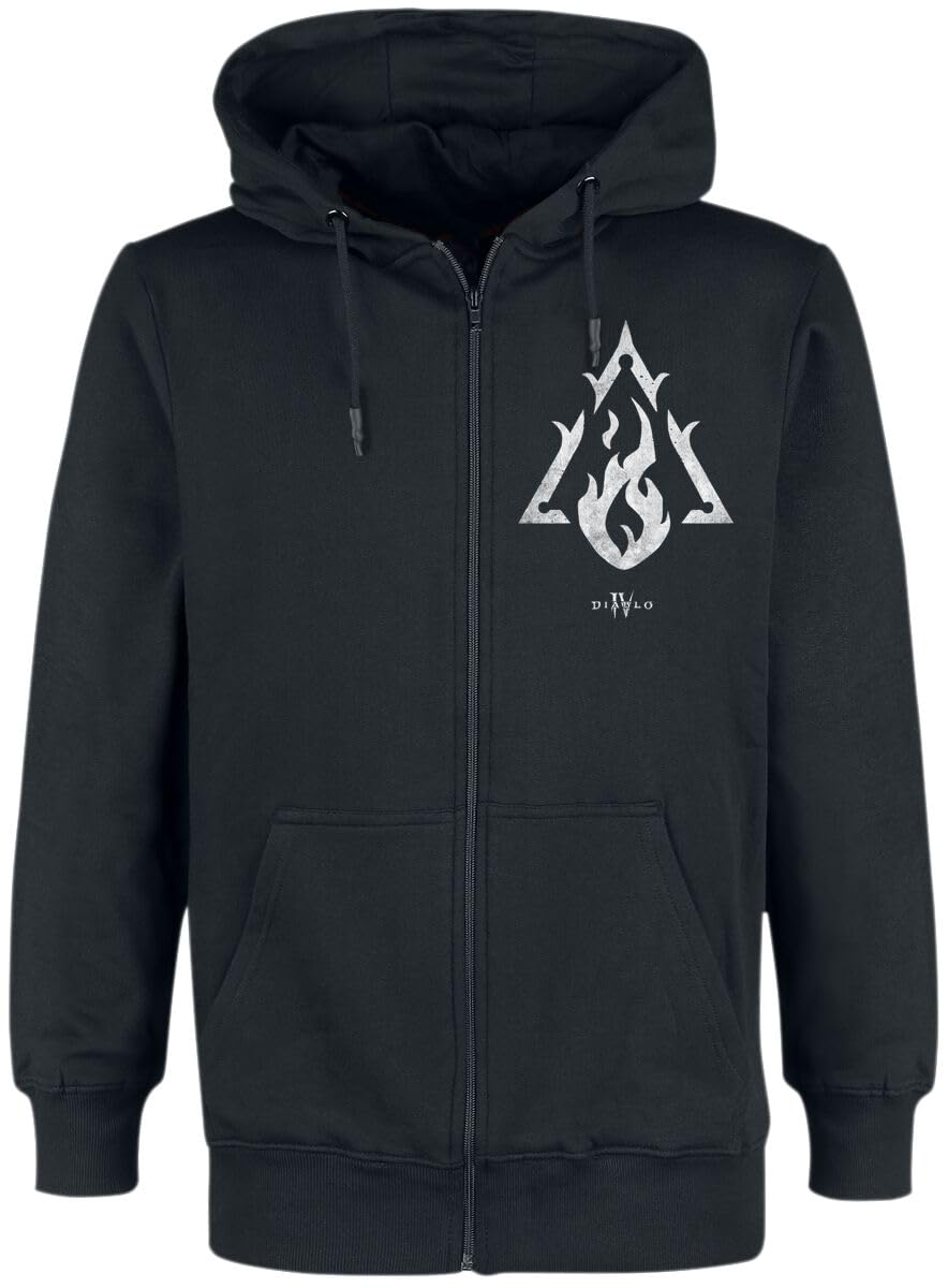 Diablo 4 - Sorcerer Sigil Männer Kapuzenjacke schwarz Blizzard Entertainment, Fan-Merch, Gaming S Sc