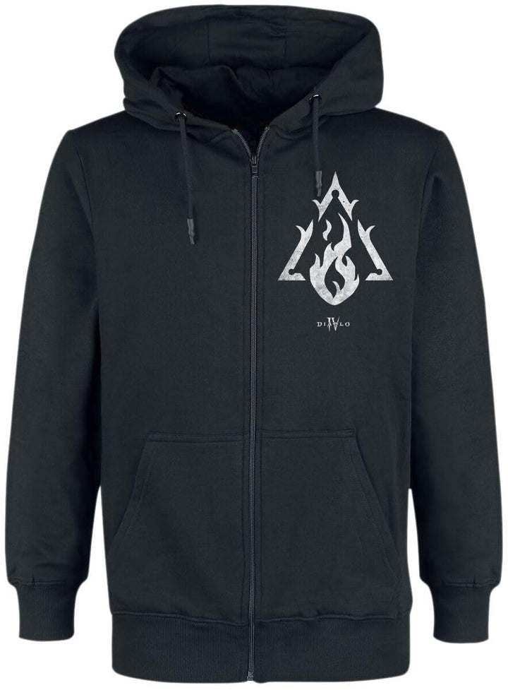 Diablo 4 - Sorcerer Sigil Männer Kapuzenjacke schwarz Blizzard Entertainment, Fan-Merch, Gaming S Sc