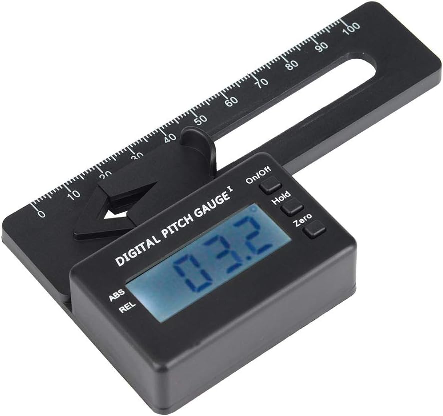 Yctze RC-Helikopter-Modell, LCD-Digital-Pitch-Messgerät, Elektronisches Zubehör für Genaue Pitch-Mes