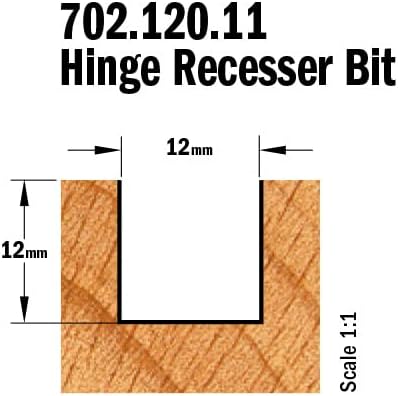 CMT ORANGE TOOLS 702.120.11 - HARTMETALL-BESCHLAGFRÄSER Z2 S=6 D=12X12X38