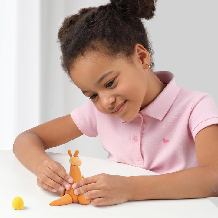 HEY CLAY - 15 Dosen lufttrocknende Knete für Kinder ab 3 Jahren - Kreatives Bastelset - Modelliermas