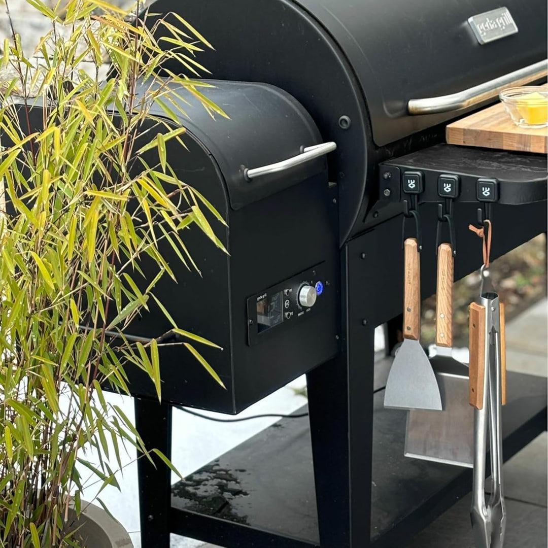 GEDA Grill Magnethaken 3er-Set, BBQ Magnetische Werkzeughaken, Gillhaken, Kühlschrank-Outdoor-Grillz