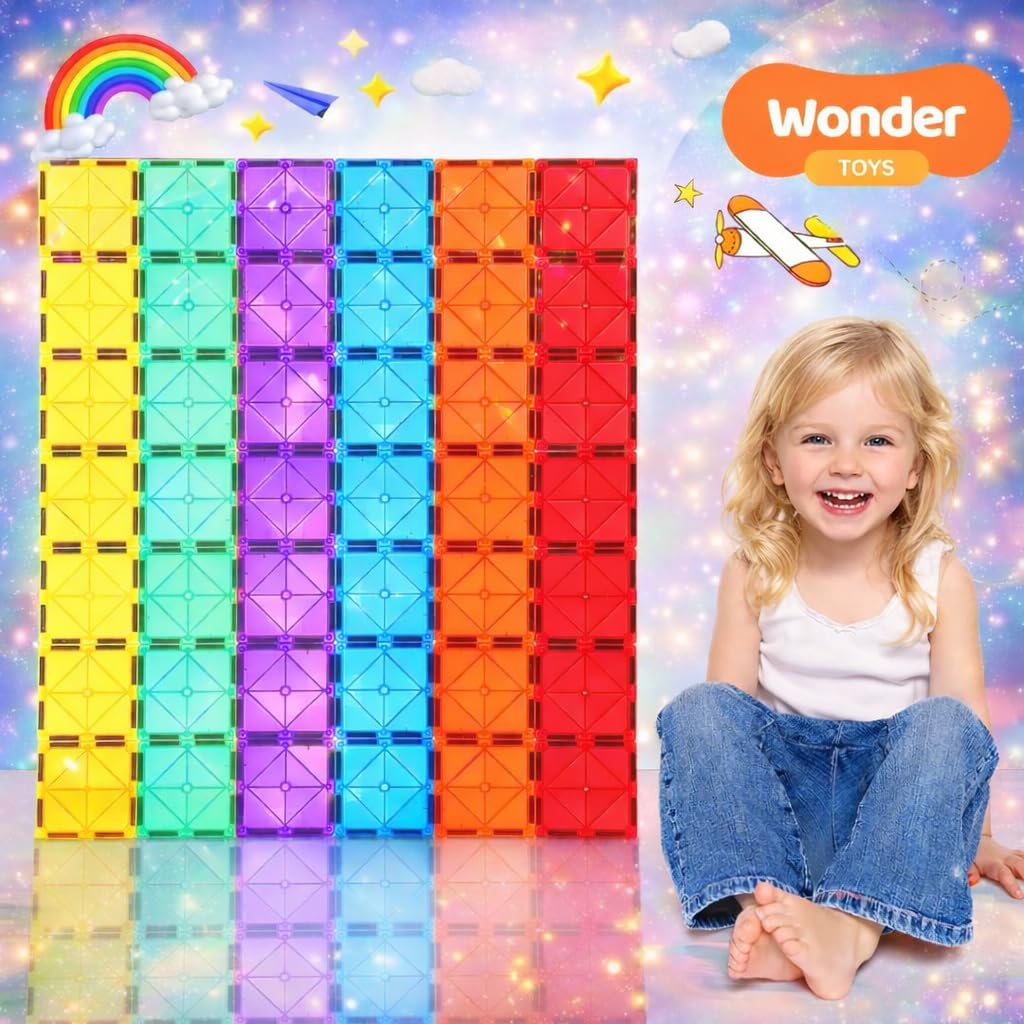 Wonder Toys Blocs magnétiques Classiques Les Jouets de Construction magnétiques Originaux Pour garço