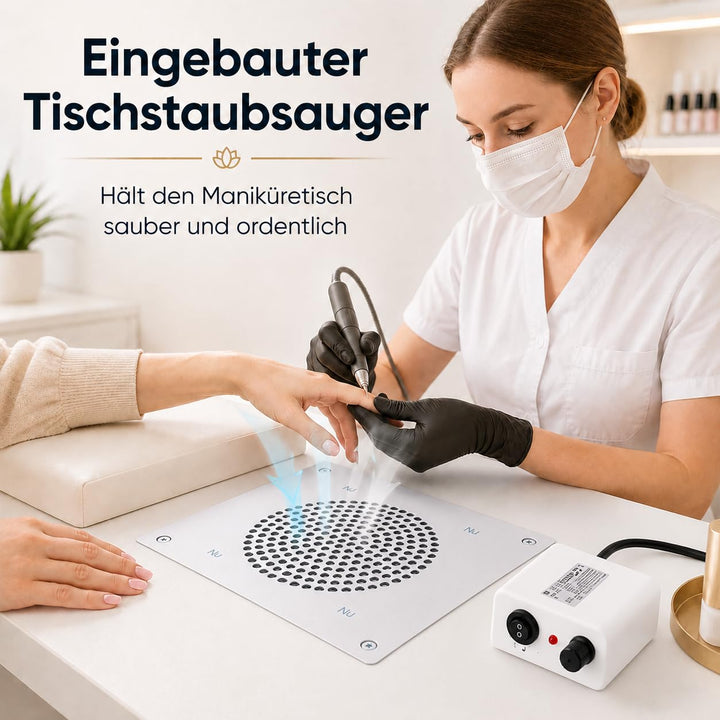 Desktop Nagelstaubsammler,Staubabsauger für Nagelstudio | ,inkl. 2 austauschbare Staubbeutel, für Na