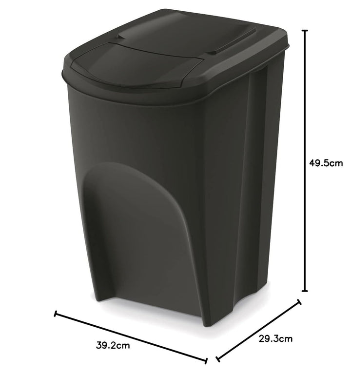 Keden Sortibox Mülltrennsystem 3x35L Set Mülltrennungsbehälter Recycling Recyclingbehälter Abfallsor