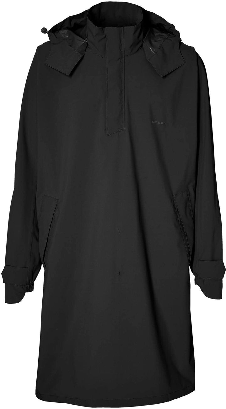 Basil B.V. Unisex – Erwachsene Regenponcho Basil Mosse Helme, Jet Black, M/L
