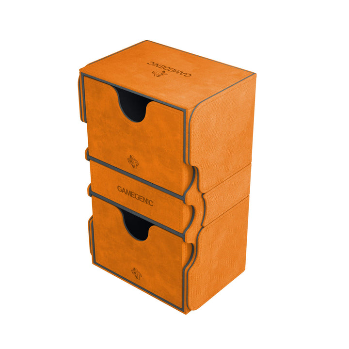 Gamegenic GGS20046ML Stronghold 200-Card Convertible Deck Box, Orange, Orange